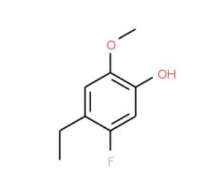 4-Ethyl-5-fluoro-2-methoxyphenol (CAS 1065076-45-0) - chemical structure image