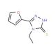 4-Ethyl-5-furan-2-yl-4H-[1,2,4]triazole-3-thiol (CAS 259153-94-1) - chemical structure image