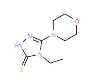 4-ethyl-5-morpholin-4-yl-4H-1,2,4-triazole-3-thiol - chemical structure image