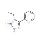 4-Ethyl-5-pyridin-2-yl-4H-1,2,4-triazole-3-thiol (CAS 438231-11-9) - chemical structure image