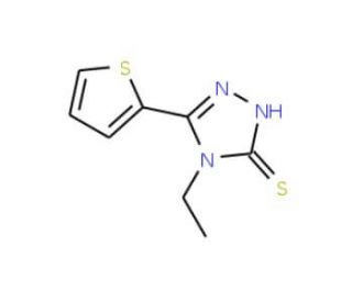 4-Ethyl-5-thiophen-2-yl-4H-[1,2,4]triazole-3-thiol (CAS 337473-17-3) - chemical structure image