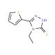 4-Ethyl-5-thiophen-2-yl-4H-[1,2,4]triazole-3-thiol (CAS 337473-17-3) - chemical structure image