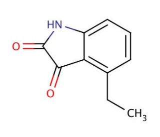 4-Ethyl isatin (CAS 34934-05-9) - chemical structure image