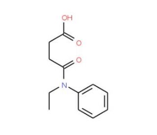 4-[Ethyl(phenyl)amino]-4-oxobutanoic acid - chemical structure image