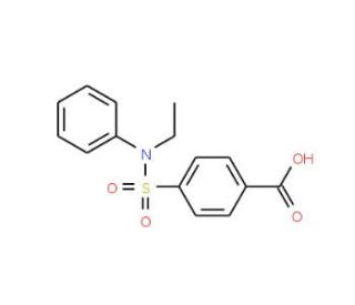 4-(Ethyl-phenyl-sulfamoyl)-benzoic acid - chemical structure image