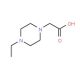 (4-Ethyl-piperazin-1-yl)-acetic acid (CAS 672285-91-5) - chemical structure image