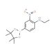 4-Ethylamino-3-nitrophenylboronic acid, pinacol ester (CAS 1150271-70-7) - chemical structure image