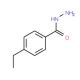 4-Ethylbenzene-1-carbohydrazide (CAS 64328-55-8) - chemical structure image