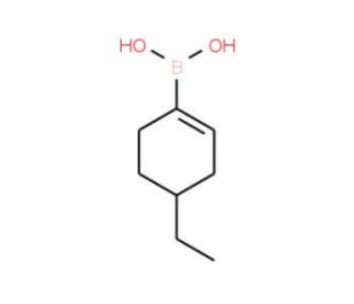 4-Ethylcyclohexen-1-ylboronic acid (CAS 871329-72-5) - chemical structure image
