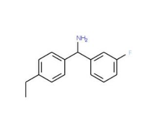 (4-ethylphenyl)(3-fluorophenyl)methylamine - chemical structure image