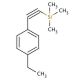 (4-Ethylphenylethynyl)trimethylsilane (CAS 393857-27-7) - chemical structure image