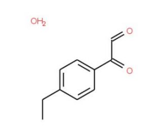 4-Ethylphenylglyoxal hydrate - chemical structure image