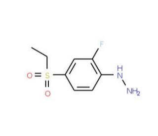 4-Ethylsulfonyl-2-fluorophenylhydrazine - chemical structure image