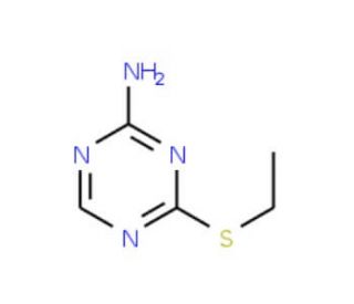 4-(Ethylthio)-1,3,5-triazin-2-amine (CAS 1030520-58-1) - chemical structure image