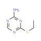 4-(Ethylthio)-1,3,5-triazin-2-amine (CAS 1030520-58-1) - chemical structure image