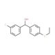 4-(Ethylthio)-3′-fluorobenzhydrol (CAS 844683-71-2) - chemical structure image