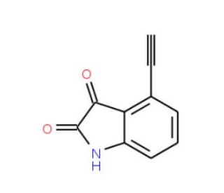 4-Ethynyl-1H-indole-2,3-dione - chemical structure image