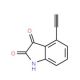 4-Ethynyl-1H-indole-2,3-dione - chemical structure image