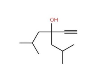 4-Ethynyl-2,6-dimethyl-4-heptanol (CAS 10562-68-2) - chemical structure image