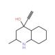 4-Ethynyl-2-methyl-decahydro-quinolin-4-ol (CAS 59693-01-5) - chemical structure image