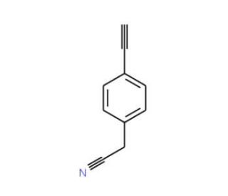 4-Ethynylphenylacetonitrile (CAS 351002-90-9) - chemical structure image
