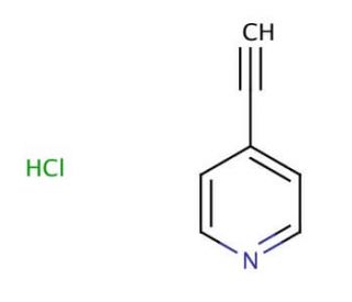 4-Ethynylpyridine hydrochloride (CAS 352530-29-1) - chemical structure image