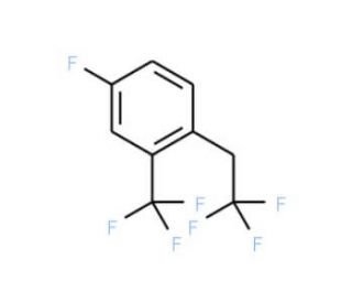 4-Fluoro-1-(2,2,2-trifluoroethyl)-2-(trifluoromethyl)benzene - chemical structure image