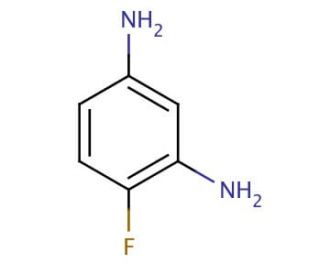 4-Fluoro-1,3-diaminobenzene (CAS 6264-67-1) - chemical structure image