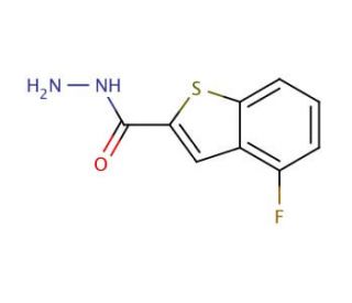 4-Fluoro-1-benzothiophene-2-carbohydrazide - chemical structure image