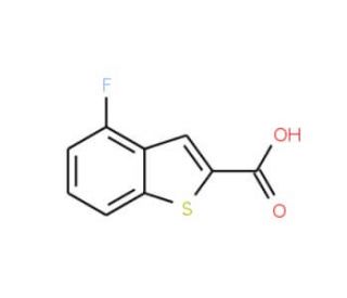 4-Fluoro-1-benzothiophene-2-carboxylic acid (CAS 310466-37-6) - chemical structure image
