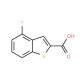 4-Fluoro-1-benzothiophene-2-carboxylic acid (CAS 310466-37-6) - chemical structure image
