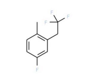 4-Fluoro-1-methyl-2-(2,2,2-trifluoroethyl)benzene - chemical structure image