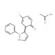 4-Fluoro-2-(1-phenyl-1H-pyrazol-5-yl)phenol acetate (CAS 1173021-97-0) - chemical structure image