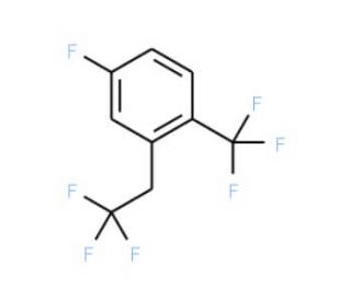 4-Fluoro-2-(2,2,2-trifluoroethyl)-1-(trifluoromethyl)benzene - chemical structure image
