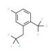 4-Fluoro-2-(2,2,2-trifluoroethyl)-1-(trifluoromethyl)benzene - chemical structure image