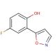 4-Fluoro-2-(5-isoxazolyl)phenol (CAS 288401-62-7) - chemical structure image