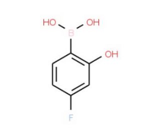 4-Fluoro-2-hydroxybenzeneboronic acid (CAS 850568-00-2) - chemical structure image