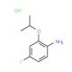 4-Fluoro-2-isopropoxyaniline, HCl (CAS 380430-47-7) - chemical structure image