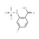 4-fluoro-2-methanesulfonamidobenzoic acid (CAS 170107-84-3) - chemical structure image