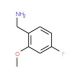 4-Fluoro-2-methoxybenzylamine (CAS 870563-60-3) - chemical structure image