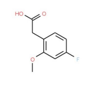 4-Fluoro-2-methoxyphenylacetic acid - chemical structure image