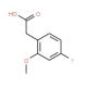 4-Fluoro-2-methoxyphenylacetic acid - chemical structure image