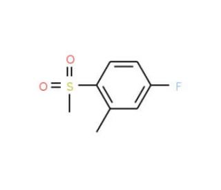 4-Fluoro-2-methyl-1-(methylsulphonyl)benzene (CAS 828270-62-8) - chemical structure image