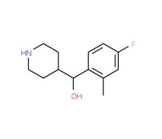 (4-Fluoro-2-methyl-phenyl)-piperidin-4-yl-methanol (CAS 1189106-97-5) - chemical structure image