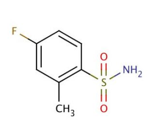 4-Fluoro-2-methylbenzenesulfonamide (CAS 489-17-8) - chemical structure image