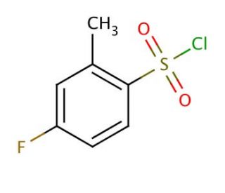 4-Fluoro-2-methylbenzenesulfonyl chloride (CAS 7079-48-3) - chemical structure image