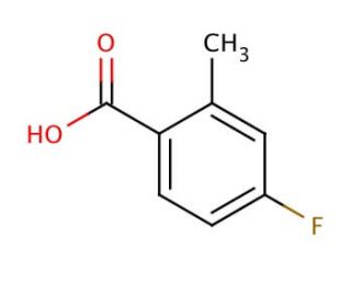 4-Fluoro-2-methylbenzoic acid (CAS 321-21-1) - chemical structure image