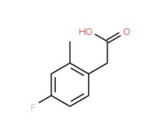 4-Fluoro-2-methylphenylacetic acid (CAS 407640-40-8) - chemical structure image