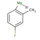 4-Fluoro-2-methylphenylmagnesium bromide solution (CAS 30897-90-6) - chemical structure image