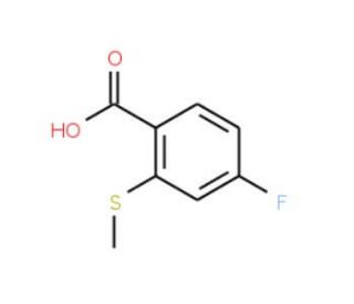 4-fluoro-2-(methylsulfanyl)benzoic acid - chemical structure image